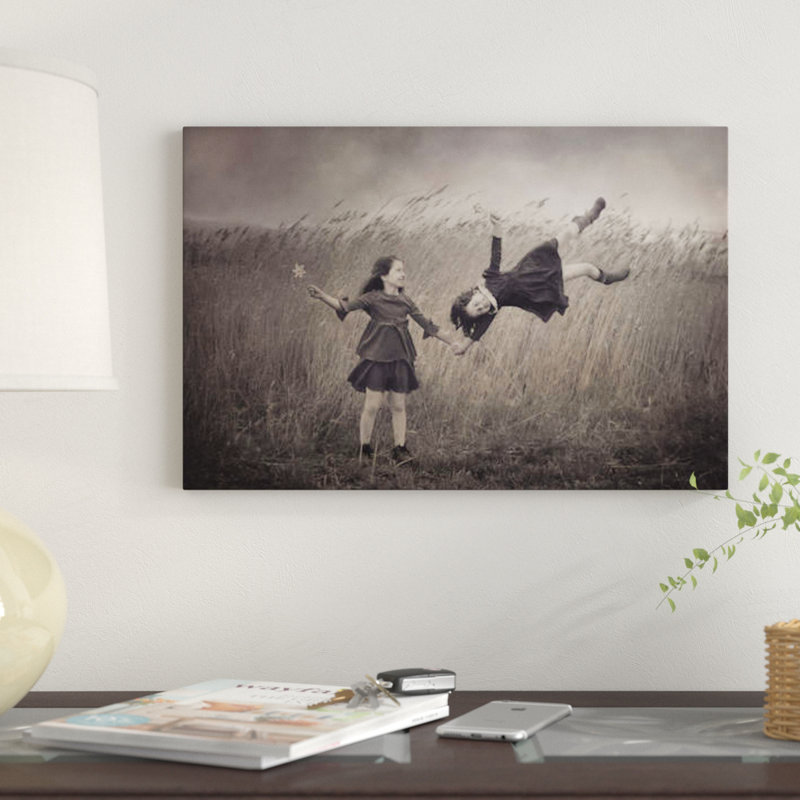 « wind fée contes », impression sur toile, H 18 po x l 26 po x P 1,5 po, Toile tendue, Pas de tapis