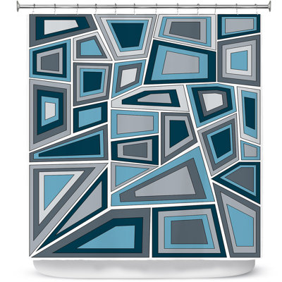 Lozada Geometric Shower Curtain