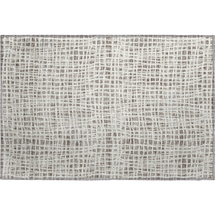 Premium Machine Washable Prisco Taupe Rug