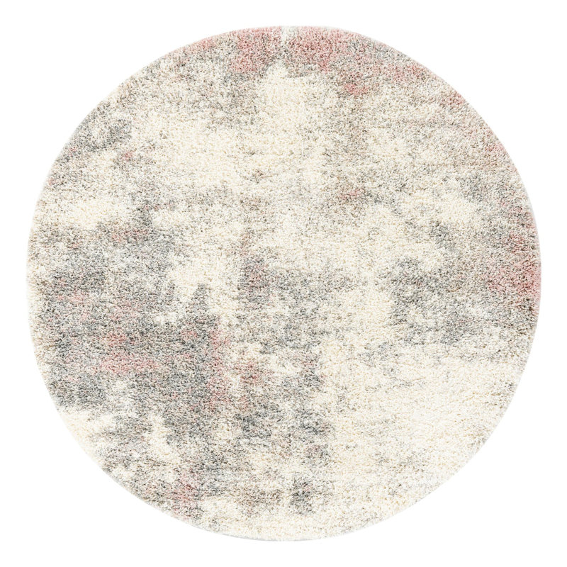 Performance Abstract Indoor Rug, Round 6'