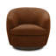 Fauteuil demi-tonneau pivotant rembourré Marcy-101378029