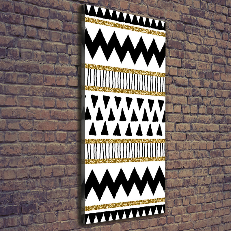 Ethnic Background - Wrapped Canvas Print