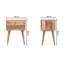 35cm W Solid Wood Bedside Table