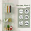 Vitrine en verre de qualité supérieure à 5 niveaux avec 5 modes DEL dynamiques, vitrine en verre trempé pour objets de collection et décor, vitrine sur pied pour la maison et le bureau