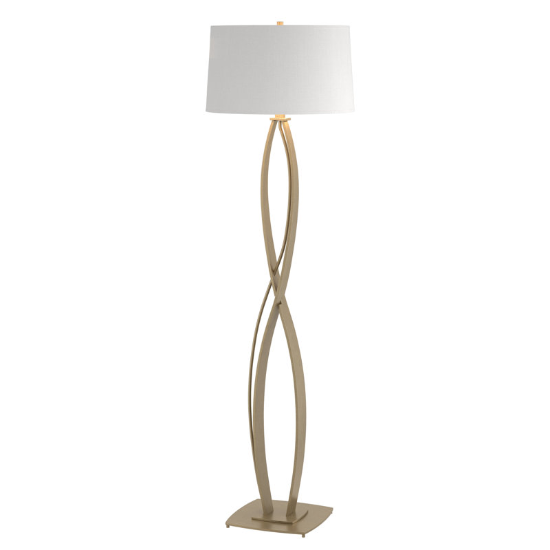 Almost Infinity Floor Lamp, Natural Anna, Soft Gold