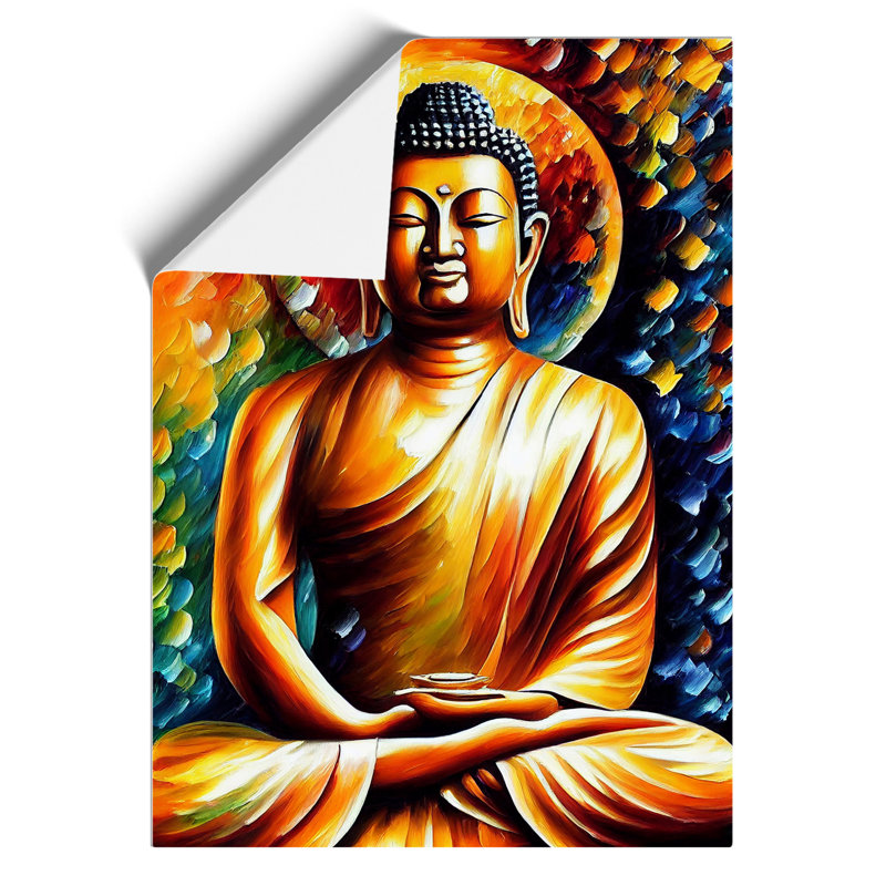 XV1022-4982X View Of Buddha No.3 - - Wall Art, 42cm H x 29.7cm W, Paper, No Matte