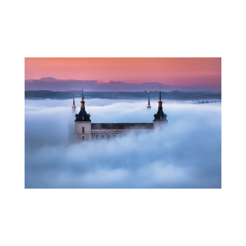 Toledo City Foggy Sunset by Jesús M. García - Wrapped Canvas Print, 66.04 cm H x 45.72 cm W