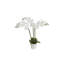 Algreen 29" Faux Triple Orchid in White Decorative Planter