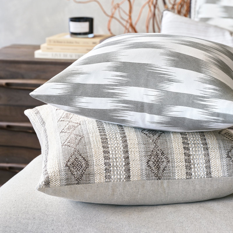 Housse et insert de coussin carré en coton Cove