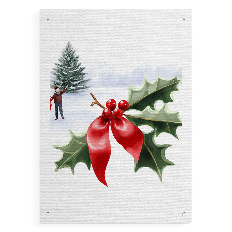 Fêtes de Noël, art DCCLxxxx - impression sur toile seulement - non encadrée, H 18 po x l 12 po