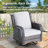 7-person Outdoor High Back Seating Group With Cushions,swivel Rockers And Fire Pit,all-weather Wicker Patio Set-1584029592-1584029570