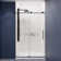 Leon 48'' - 48'' W x 76'' H Single Added Frameless Shower Door with Clear Glass