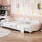 Twin Size Upholstered Daybed, Sherpa Fabric Sofabed With Cloud-Shaped Backrest-603757185-603757190