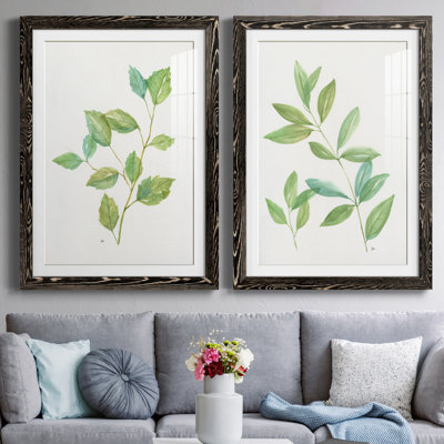 Printemps verts I - ensemble de 2 reproductions d'art