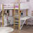  Full Loft Bed with Bookcase by FINEAK