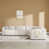 Creamy Gray Linen Polyester selected