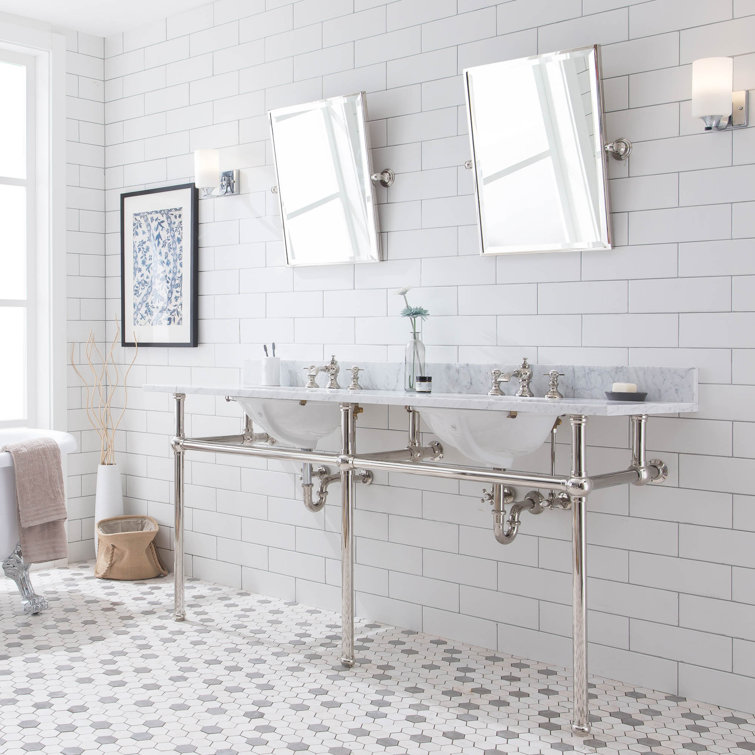 Greyleigh™ Copeland 22'' Marble Oval Bathroom Sink with Faucet and Overflow