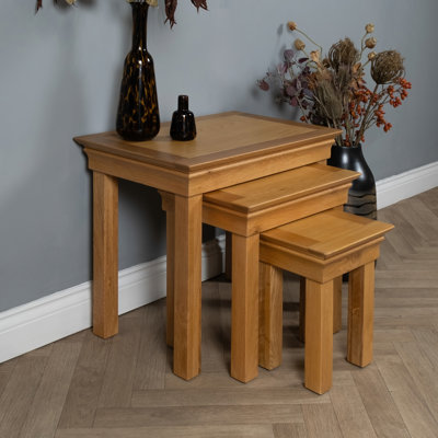 Glessite Solid Wood Nesting Tables