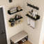 Ensemble de tablettes murales flottantes avec panier de rangement et porte-serviettes, tablettes multifonctionnelles pour la salle de bain, la cuisine, le salon, la chambre à coucher et la salle de classe-718588667