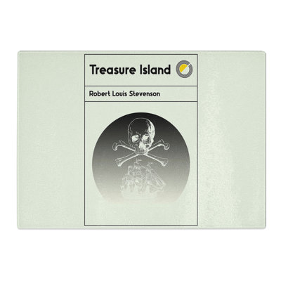 Book Cover Treasure Island Robert Louis Stevenson Chopping Board