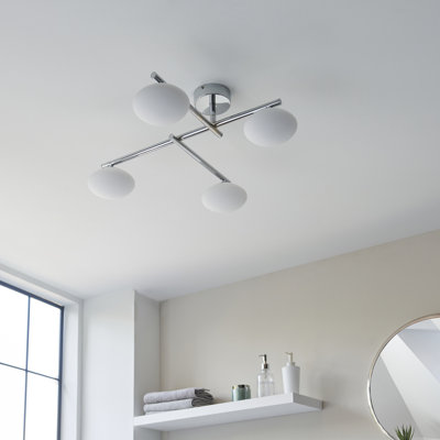 Myakka Glass Semi Flush Mount