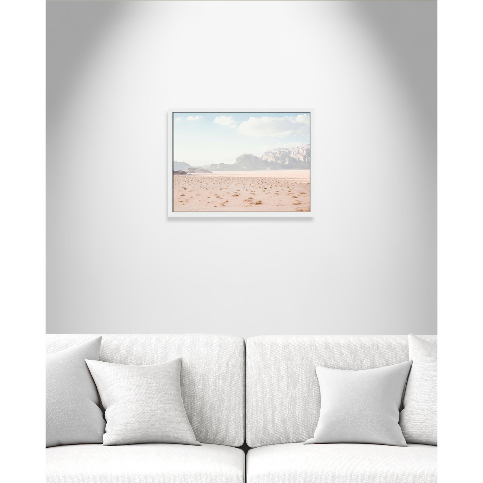 Tire Tracks "Tire Tracks" Print, 23" W x 17" H, Satin White Framed