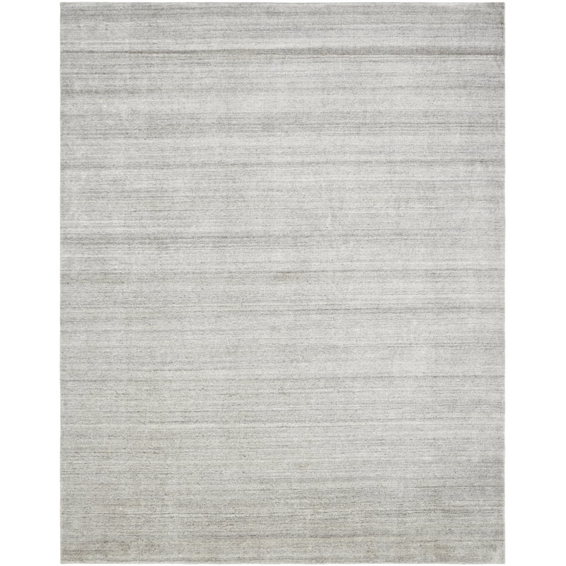 Tapis tissé à la main Alexandria, Rectangle 9 pi 6 po x 13 pi, Gris