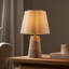 Lampe de table 18,5 po en béton avec abat-jour en fibres douces-1905263429
