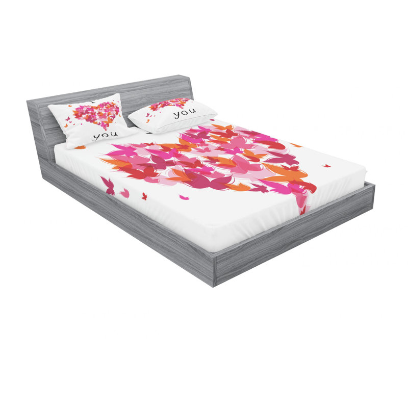 Microfiber Sheet Set, Queen Sheet Set with Fitted Sheet