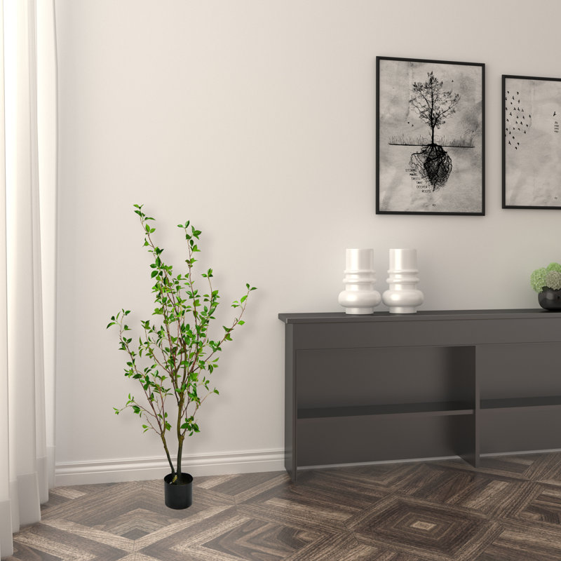 Arbre à bébé artificiel en pot, H 48 po x l 24 po x P 24 po