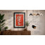 Profile in Red Retro - Framed Print-1751744291-1751744293