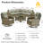 Tommy Outdoor Wicker 7 Person Seating Group With Cushions-359756645-349627907
