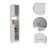 Linen Cabinet, Double Doors, Four Interior  Shelves, Two Cabinets  -White