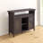 Bertus Wine Rack Buffet Server Console Table with Glass Doors