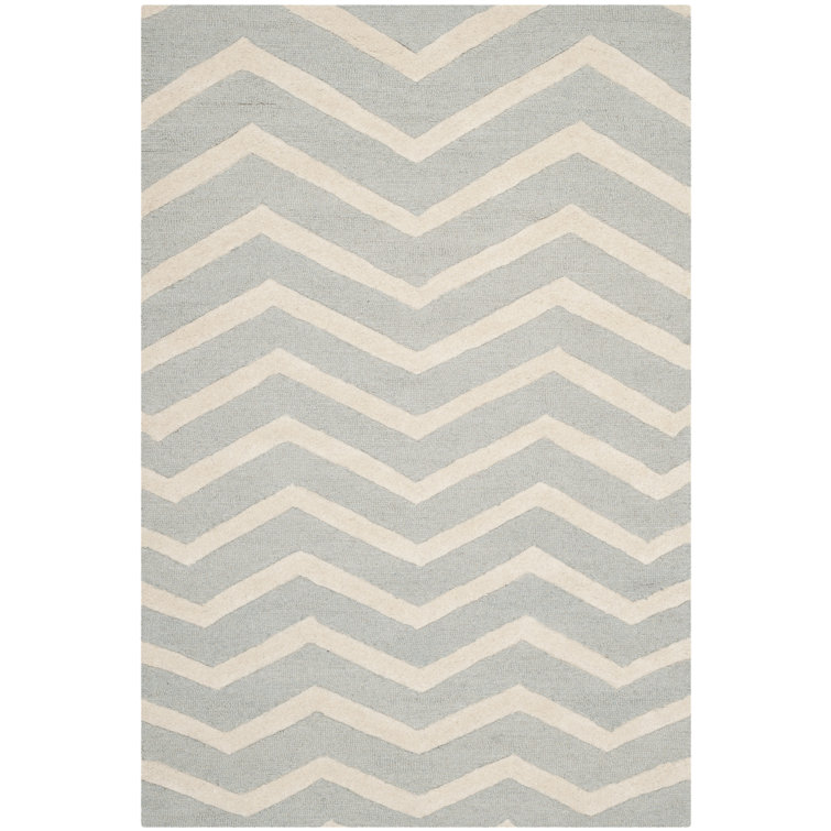 Betton Chevron Wool Hand Woven Area Rug