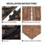 30cm L x 30cm W Interlocking Wood Deck Tile-2084120195