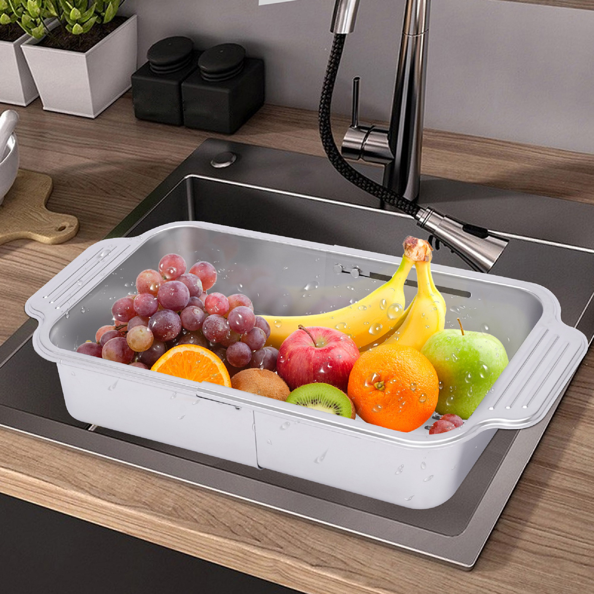 Open Colander Lomana Mesh Colander - Wayfair Canada