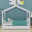 Lit en bois avec lit gigogne-1042458848