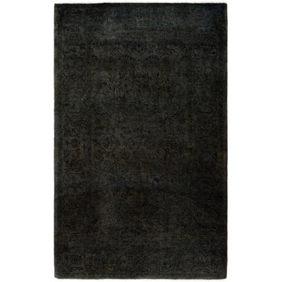 Overdyed One-of-a-Kind 3' 2" X 5' 3" Hand Knotted Area Rug