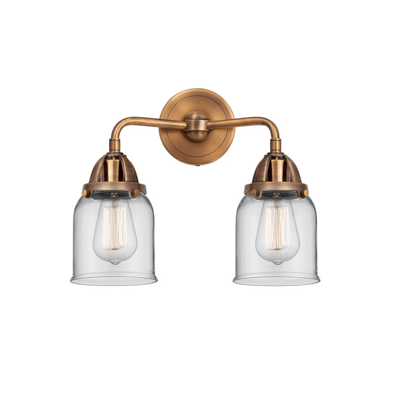 Shauna 2 - Light Vanity Light, Antique Copper, Incandescent, Clear