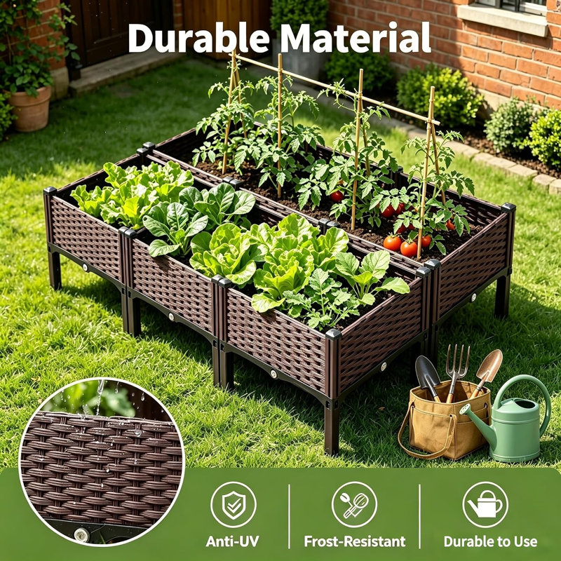 Plastic Raised Garden Bed with Legs