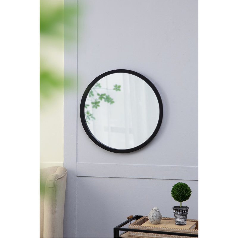 Miroir mural 20 po X, Noir