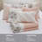 6 Piece Cotton Percale Quilt Set With Throw Pillows Blush King/Cal King-117492962-117492968