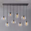 8-Light Melon Shaped Glass Pendant Light-188066563