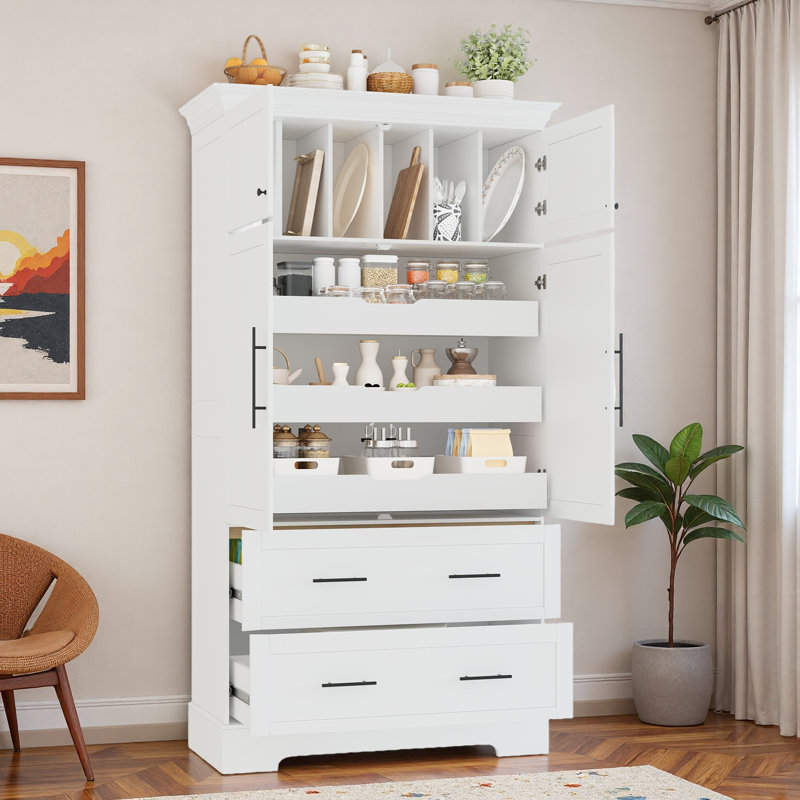 Armoire de rangement Farmhouse, Blanc
