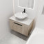 Meuble-lavabo mural 24 po avec lavabo en céramique