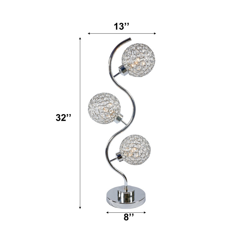 Lampe de table en cristal Elegant