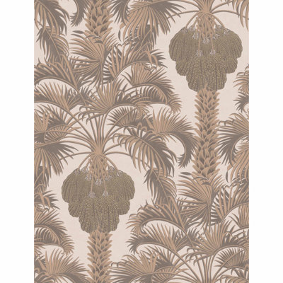 Hollywood Palm Floral Non-Pasted Metallic Wallpaper Roll