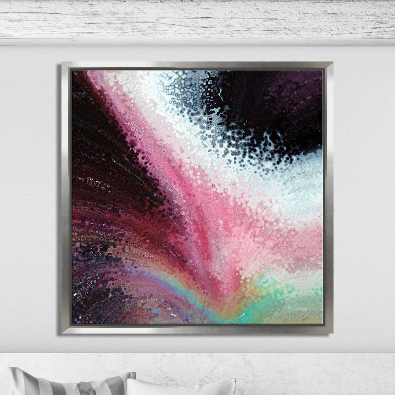 «With Love, 1 Corinthians 16:14» par Mark Lawrence, reproduction d'art, Cadre flottant argent, H 31,5 po x l 31,5 po x P 2 po