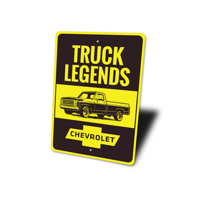 Truck Legends Aluminum Sign